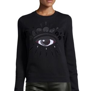 Kenzo eye embroidered top